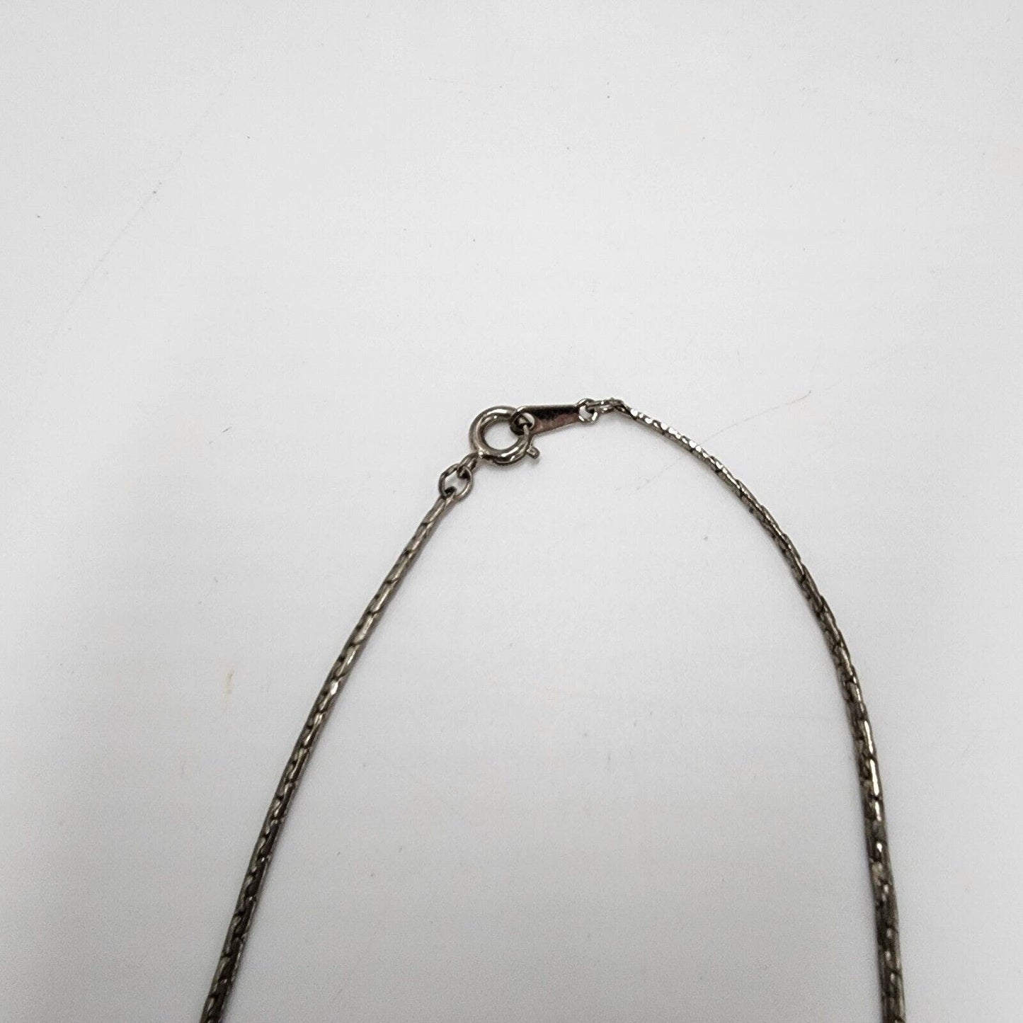 Vintage Avon Bow Choker Dainty Feminine Silver Tone 16" Necklace