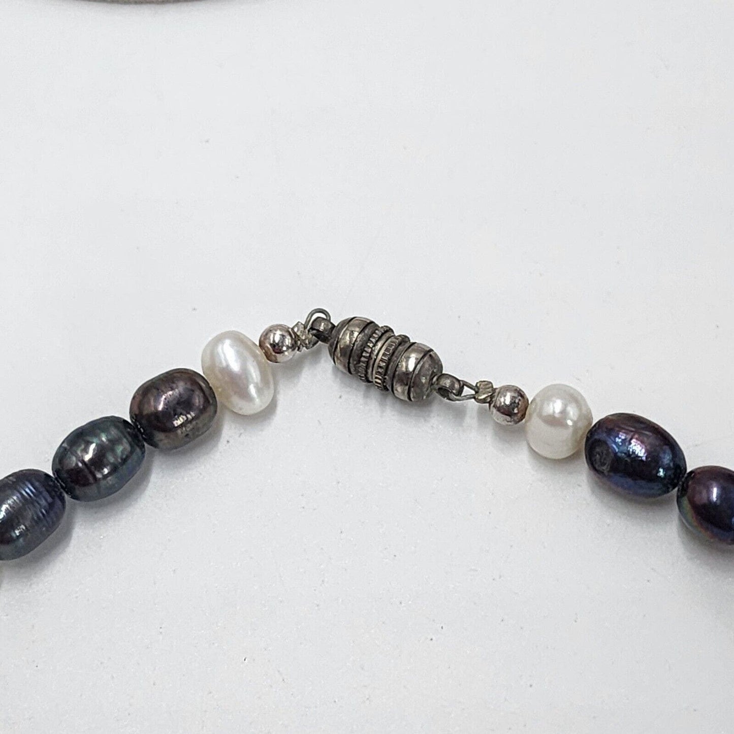 Artisan Peacock Pearl Beaded Necklace Cross Pendent Violet Charoite Lepidolite