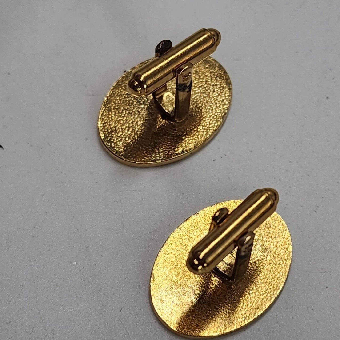 Vintage 1970s Avon Antique Car Cufflinks Enamel Gold Model T Auto