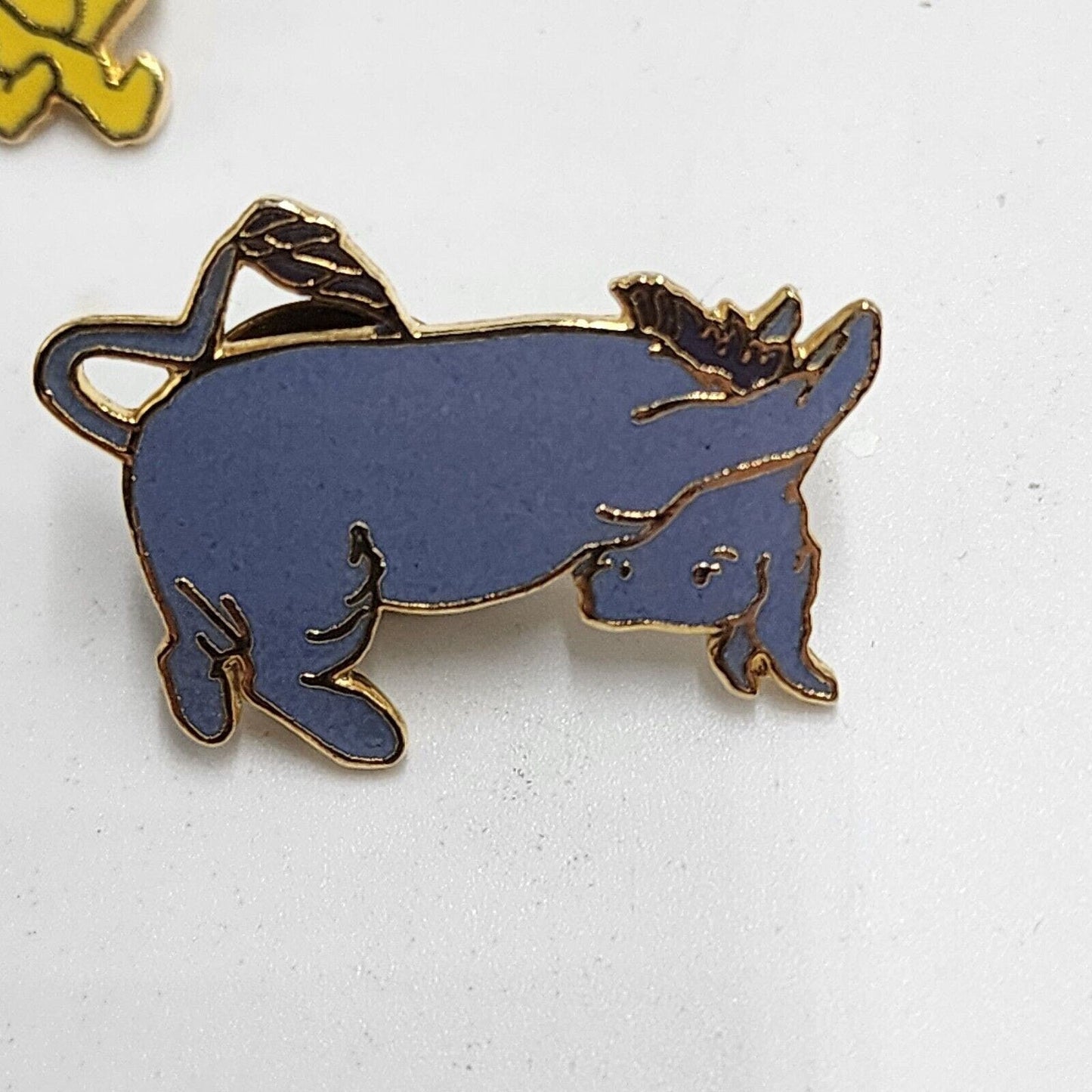 Vintage Winnie The Pooh Christopher Robin Piglet Eeyore Enamel Pin Michel & Co